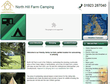 Tablet Screenshot of northhillcamping.co.uk